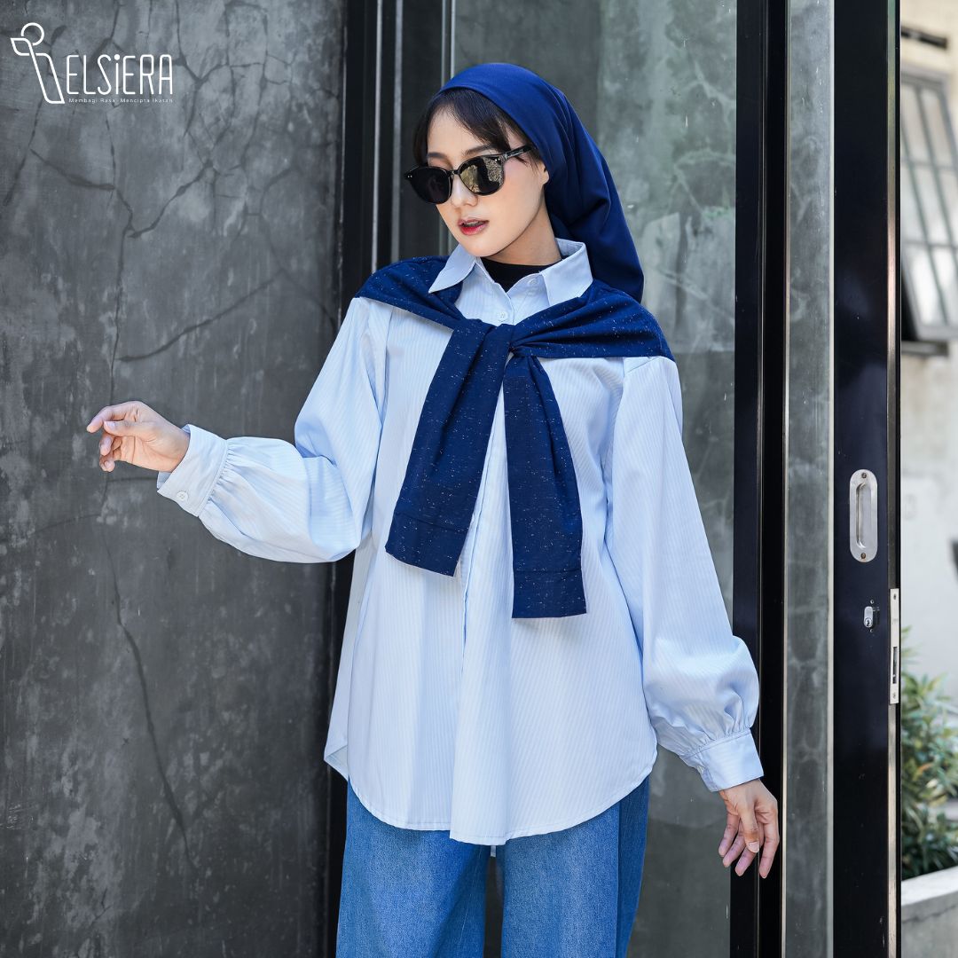 Leika Shirt Blue Stripe