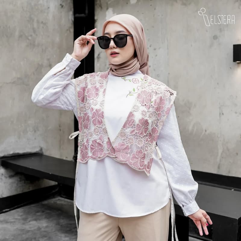 Felicia VEST ONLY Bunga Prada - Pink