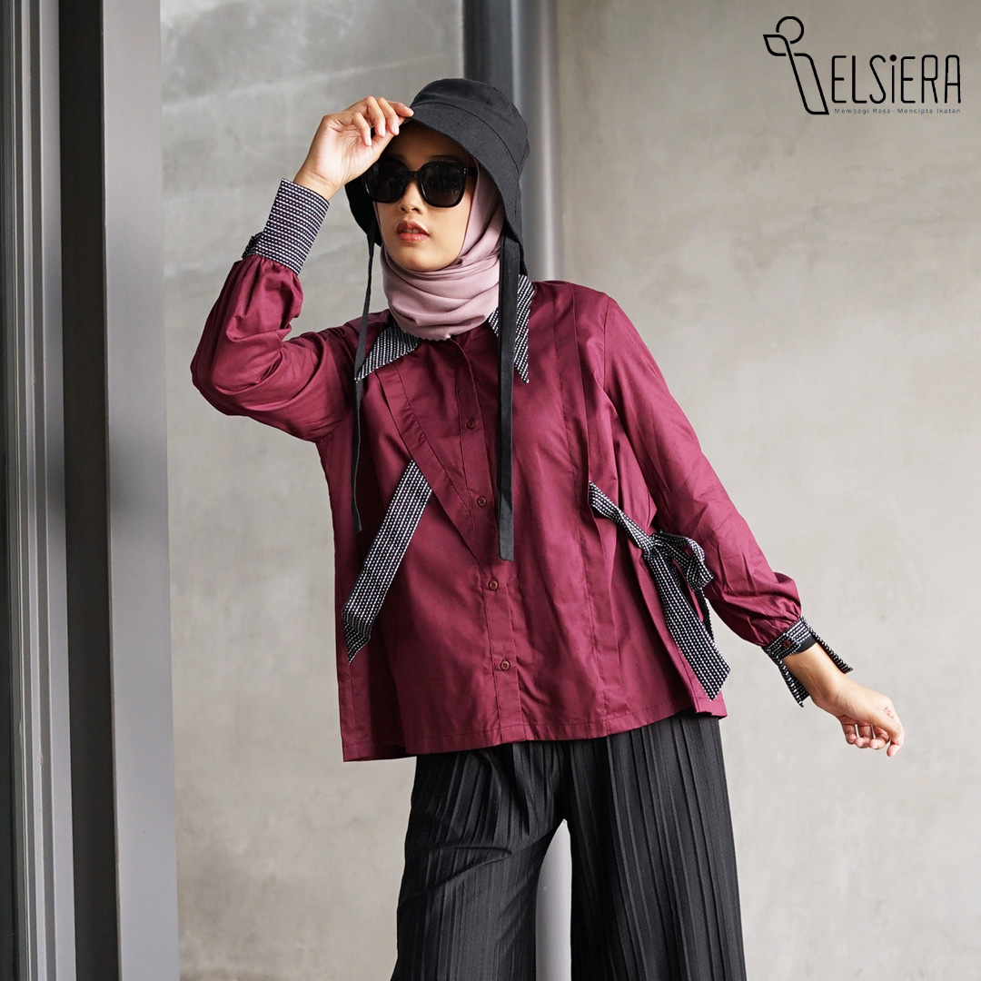 Manami Shirt Burgundy